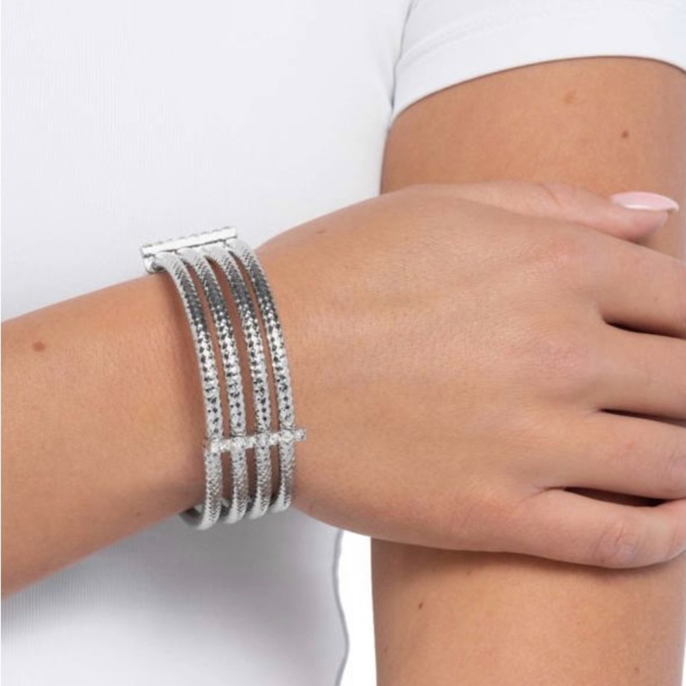 Teaming with Taste - White Bracelet